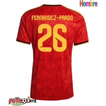 Camiseta Bélgica Matias Fernandez-Pardo #26 Primera Equipación Mundial 2026 manga corta